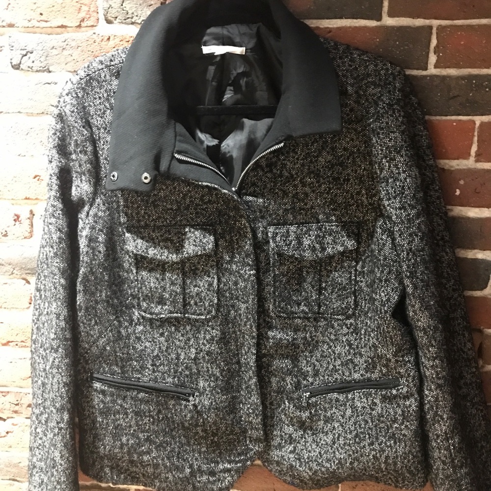 Black and white jacket